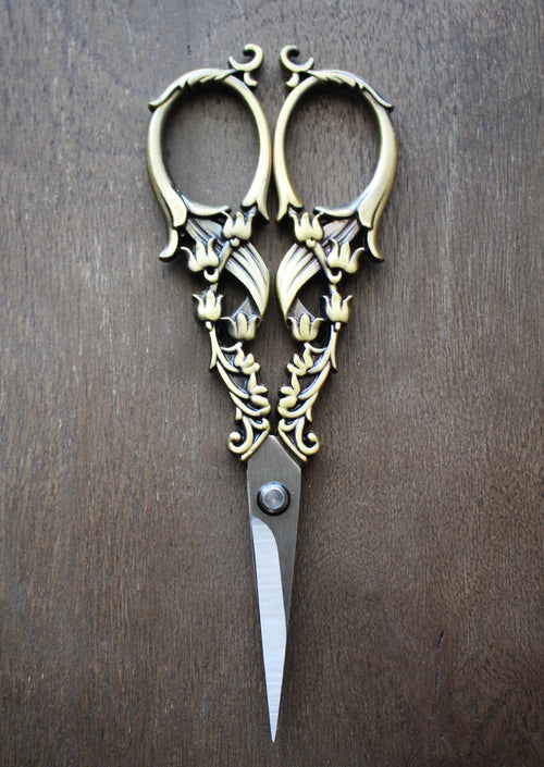 Tulip Garden Embroidery Scissors (Set of 3)-Blue Hand Home