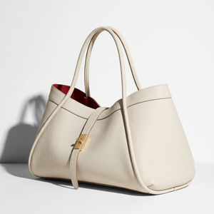 Elegant Large Genuine Leather Bag Made In Italy – 45x25x20