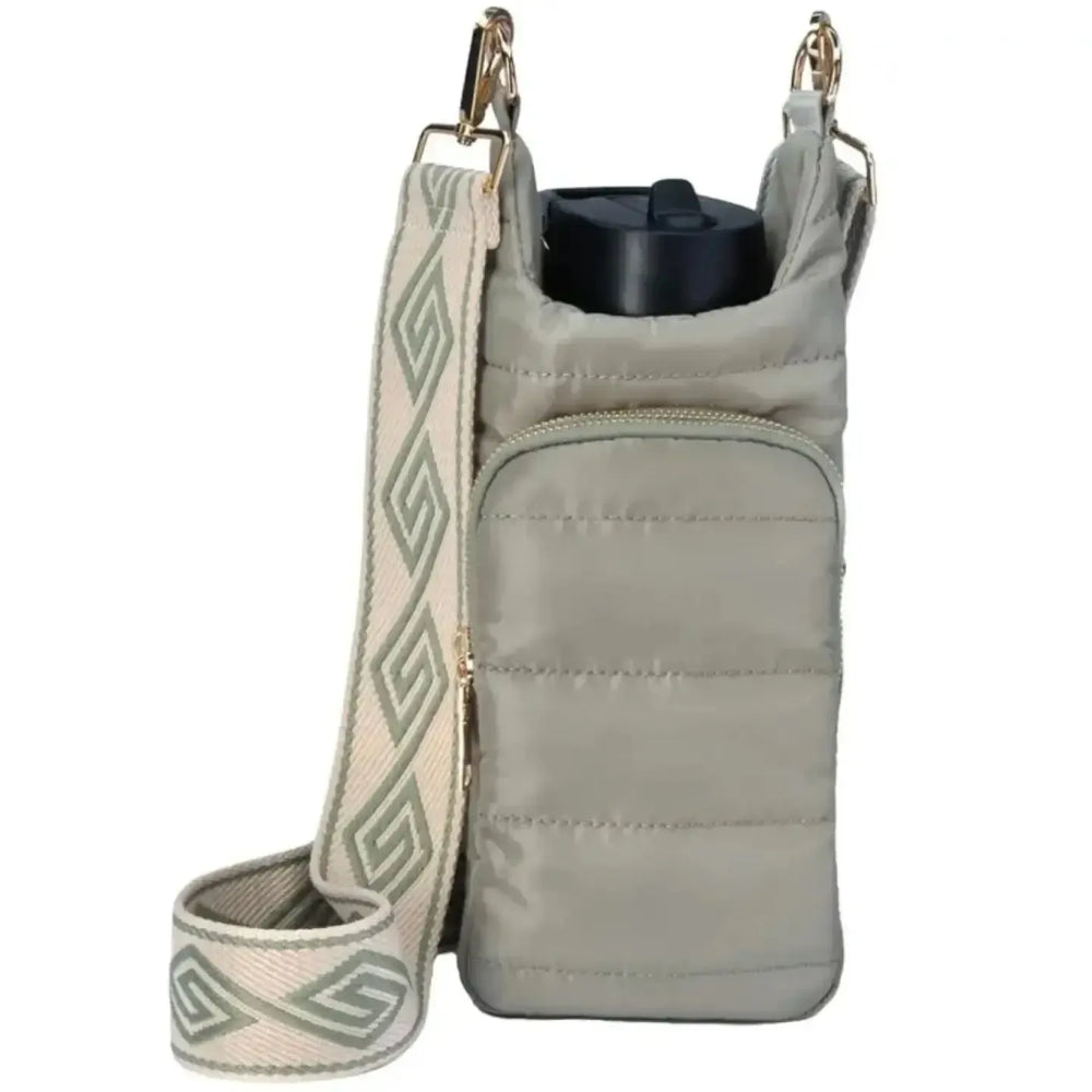The Capri | Tumbler Carrier Crossbody-Blue Hand Home