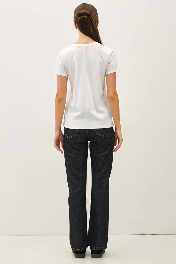 Cotton Jersey V-Neck T-Shirts