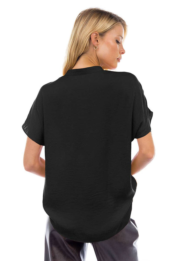 Drop Shoulder Regular Blouse - F-Blue Hand Home