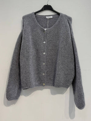 Kid mohair and wool vest 7535-Blue Hand Home
