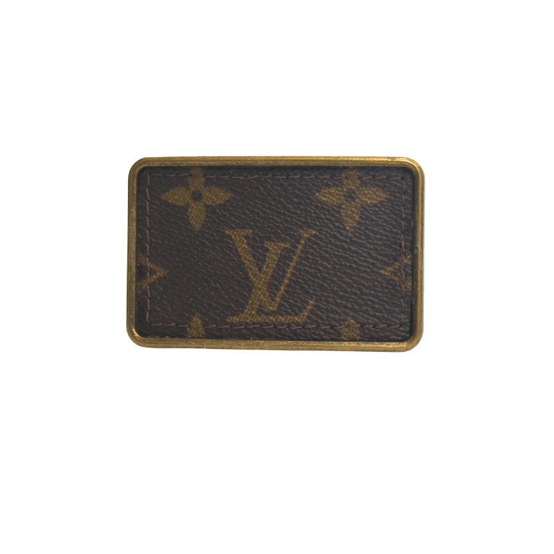 Boujee Belt Buckle | Upcycled Louis Vuitton-Blue Hand Home