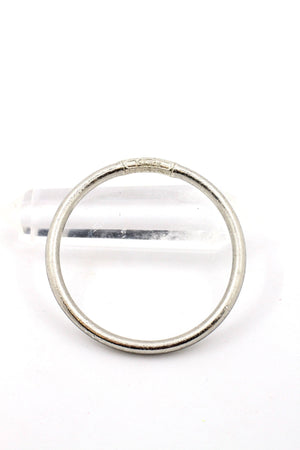 Single Thai Buddhist Temple Bracelet, Mantra Bangle, Metals-Blue Hand Home
