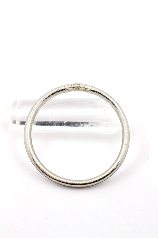 Single Thai Buddhist Temple Bracelet, Mantra Bangle, Metals-Blue Hand Home