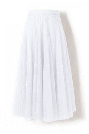 20 colors Flowy Elastic Waist Tulle Pleated Skirt-Blue Hand Home