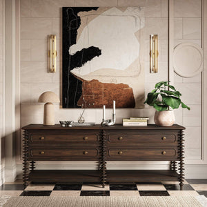 Milano Sideboard w/ 4 Drawers-Blue Hand Home