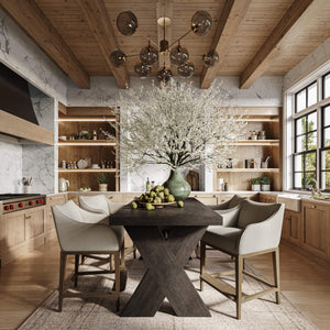 Elanore Counter Table-Blue Hand Home