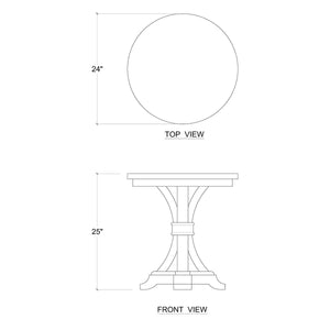 Archer Side Table-Blue Hand Home