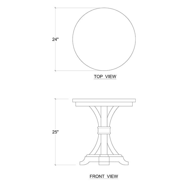 Archer Side Table-Blue Hand Home