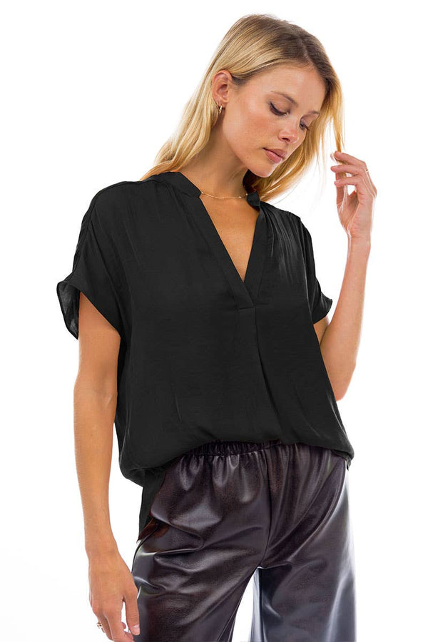 Drop Shoulder Regular Blouse - F-Blue Hand Home