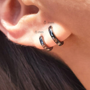 CLASSIC HUGGIE EARRINGS - E-HT1101 / E-HT1100-Blue Hand Home