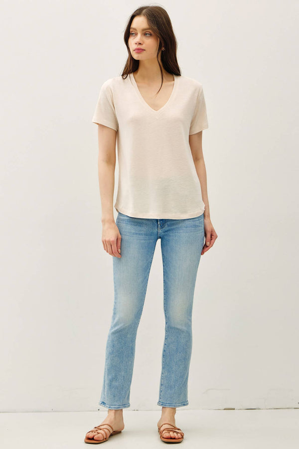 Basic V-Neck Short Sleeve T-Shirt