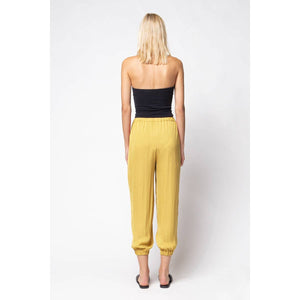 Pleated Pull-on Satin Joggers-Blue Hand Home