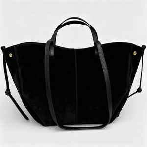 Handcrafted Italian Suede Leather Bag Made In Italy