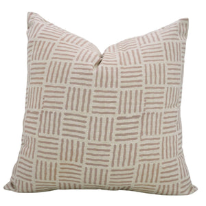Unique Block Print Linen Blend Cushion Cover - Chaupath-Blue Hand Home