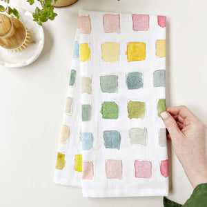 Paintswatch tea towel-Blue Hand Home