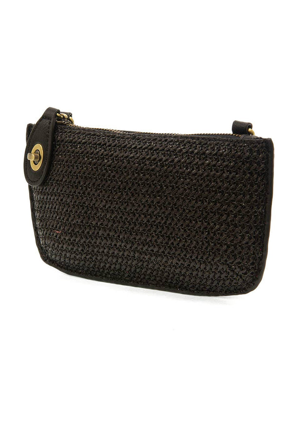 Straw Mini Wristlet Crossbody-Blue Hand Home