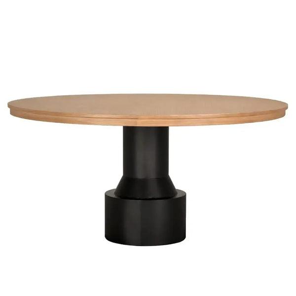 60″ Round Dining Table-Noir Furniture-Blue Hand Home