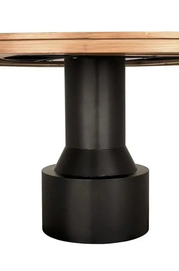 60″ Round Dining Table-Noir Furniture-Blue Hand Home