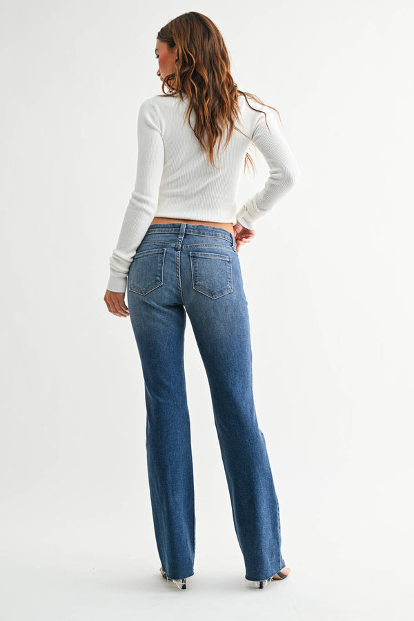 Mid Rise Bootcut - Medium Denim - Bp498j