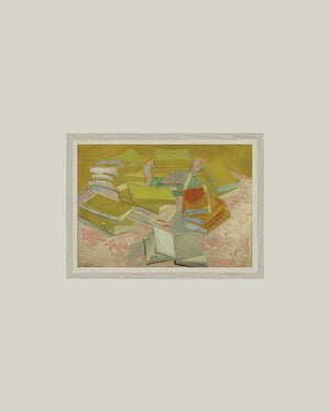 Piles of French Novels-Blue Hand Home