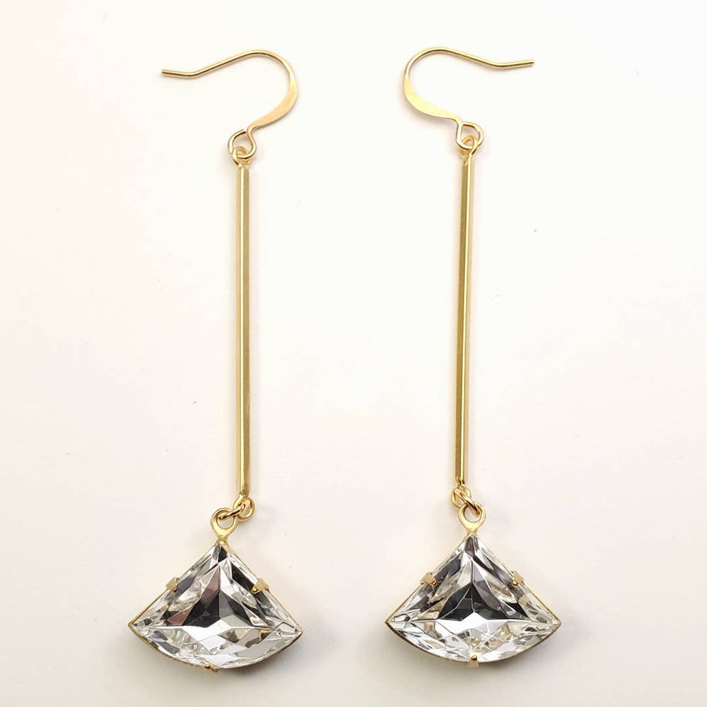 Vintage Glass Crystal Drops-Blue Hand Home