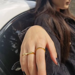 ONYX BAND RING - R-F1066-Blue Hand Home