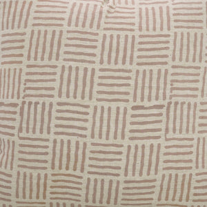 Unique Block Print Linen Blend Cushion Cover - Chaupath-Blue Hand Home