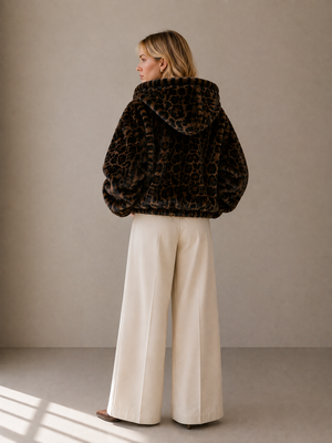 Oyster Bay Jacket — Hooded Faux Fur Zip Jacket