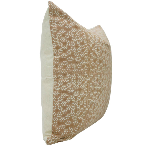 Bohemian Print Duck Canvas Pillow Cover - Ola Vrishti-Blue Hand Home