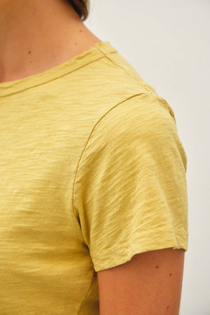 [NEW SHADE]GARMENT DYED COTTON SLUB TEE