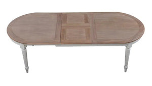 Market Open Extension Table 82'' extends to 103'' w/o Router-Blue Hand Home