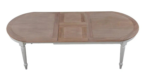 Market Open Extension Table 82'' extends to 103'' w/o Router-Blue Hand Home