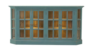 Cape Cod Narrow Media Console w/ 6 LED-Blue Hand Home