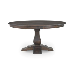 Trestle Round Dining Table 60'' w/o Grooves-Blue Hand Home