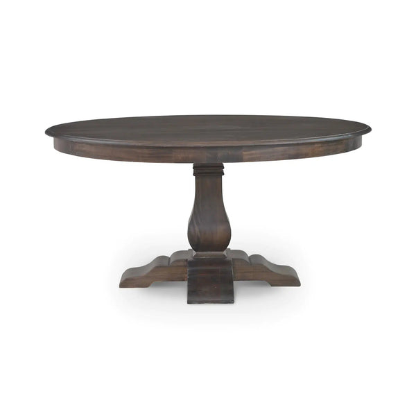 Trestle Round Dining Table 60'' w/o Grooves-Blue Hand Home
