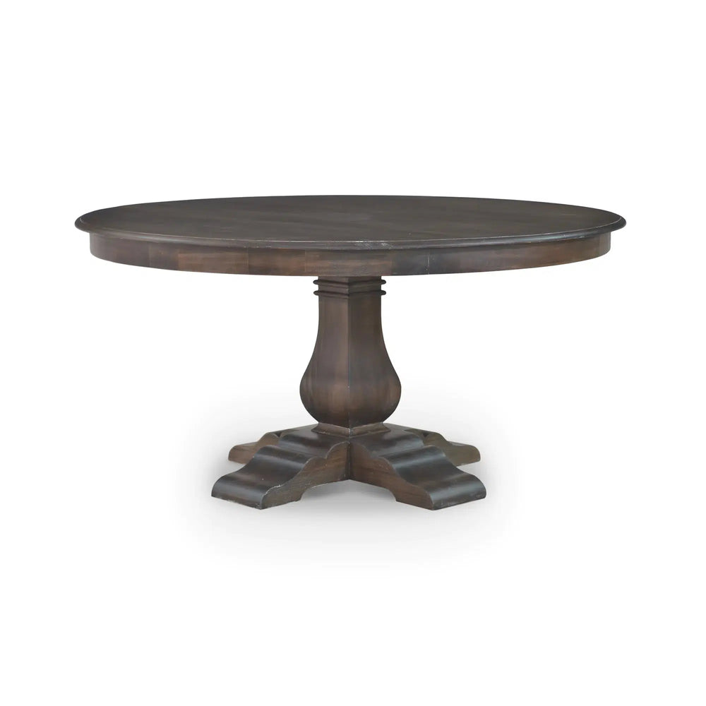Trestle Round Dining Table 60'' w/o Grooves-Blue Hand Home