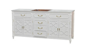 Grosvenor Double Vanity w/o Marble Top & Sink-Blue Hand Home