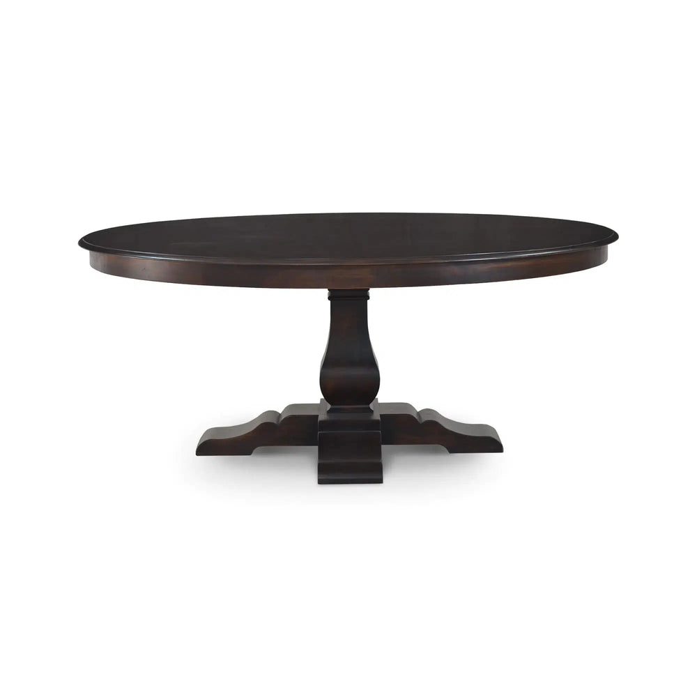 Trestle Round Dining Table 72'' w/o Grooves-Blue Hand Home