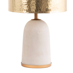 Monroe 25" Concrete & Iron Table Lamp-Blue Hand Home