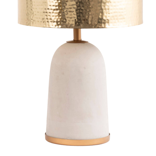 Monroe 25" Concrete & Iron Table Lamp-Blue Hand Home