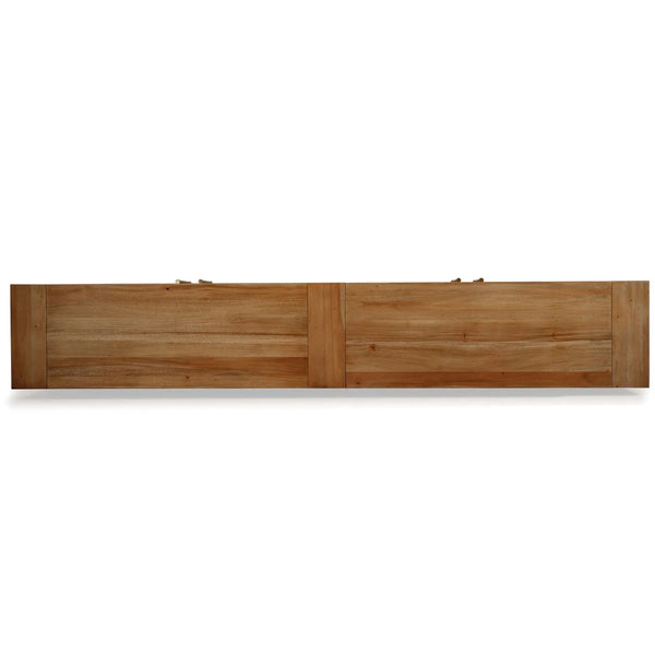 Fleet 4 Door Sideboard w/ Glass w/ LED-Blue Hand Home
