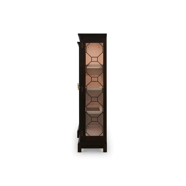 Ceylon 3 Door Display Cabinet w/ LED-Blue Hand Home