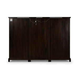 Ceylon 3 Door Display Cabinet w/ LED-Blue Hand Home