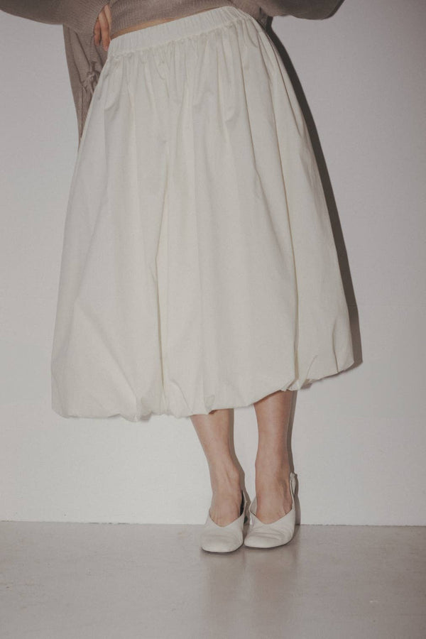 The Bella Skirt | Midi Bubble Skirt-Blue Hand Home