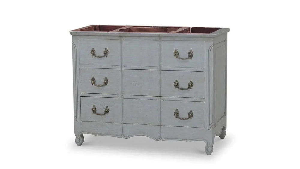 Provence Single Vanity w/o Marble Top & Sink-Blue Hand Home
