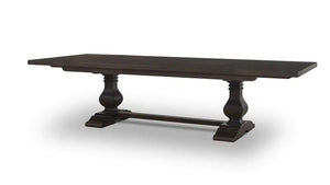 Trestle Extension Table 96'' extends to 120'' w/o Grooves-Blue Hand Home