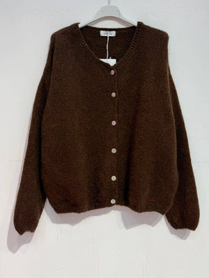 Kid mohair and wool vest 7535-Blue Hand Home