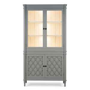 Kelly Display Cabinet w/ 3 LED-Blue Hand Home